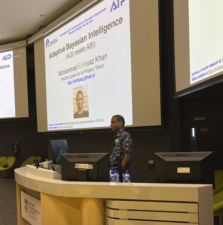 timrudner's tweet image. .@EmtiyazKhan is giving the first invited talk of the day at #AABI2025!
Watch it on our livestream: timrudner.com/aabi2025!