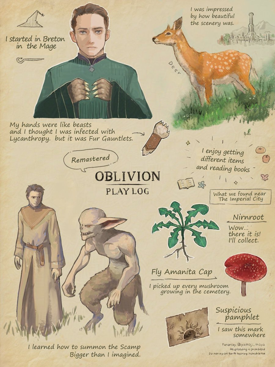 Oblivion's Play Diary📔
This note is machine translated. Please note that the text structure may be a little strange.
#OblivionRemastered 