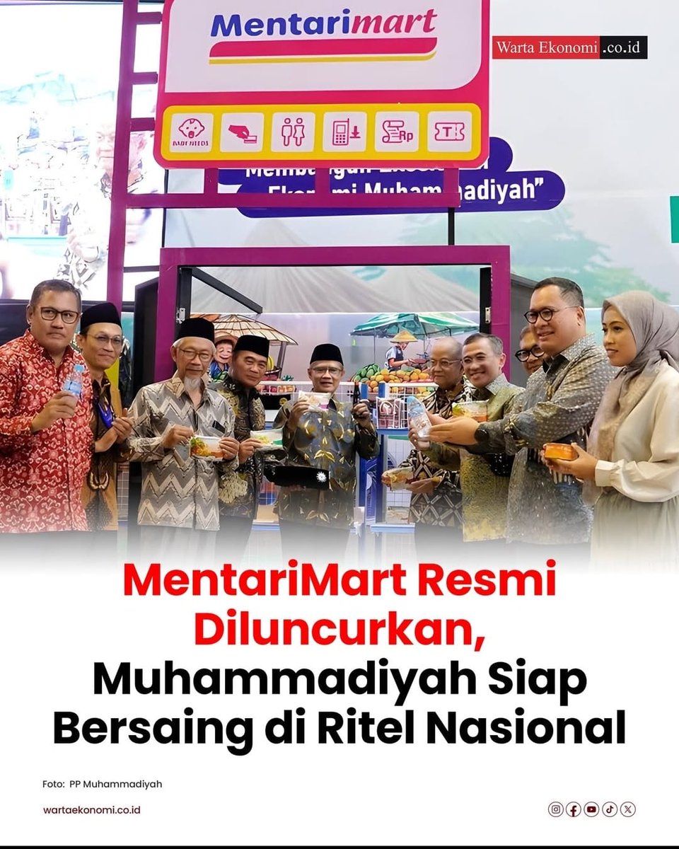 Ayo Kita Belanja di Mentari Mart milik Muhammadiyah, Mari Kita Makmur Ekonomi Umat Islam.👍🙏