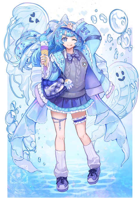 クラゲな子! 全体バージョン#oc 