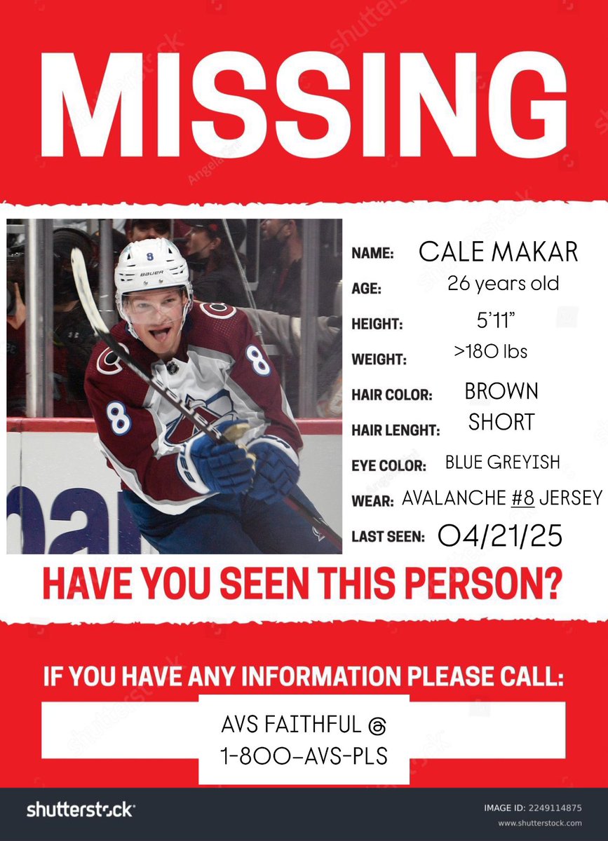 puckoffski's tweet photo. cale makar please……. https://t.co/2quHPKmTDJ