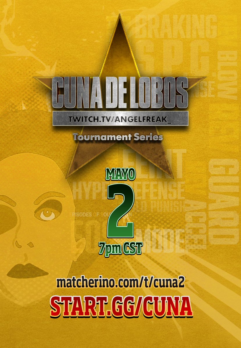 Ya está abierto el registro para #CunaDeLobos 2, torneo semanal de Fatal Fury: City of the Wolves abierto para NA (CA, MX, USA)

🗓 Viernes 2 de Mayo. 
⏰ 7:00 PM CST (hora CDMX)  
📋 start.gg/cuna
💰 matcherino.com/t/cuna2
🎥 twitch.tv/angelfreak_
🎥