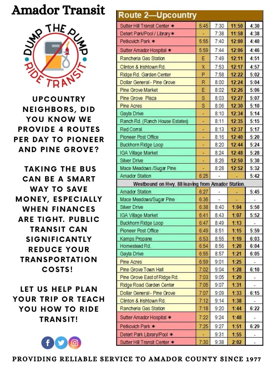 Amador Transit (@amadortransit) on Twitter photo 
