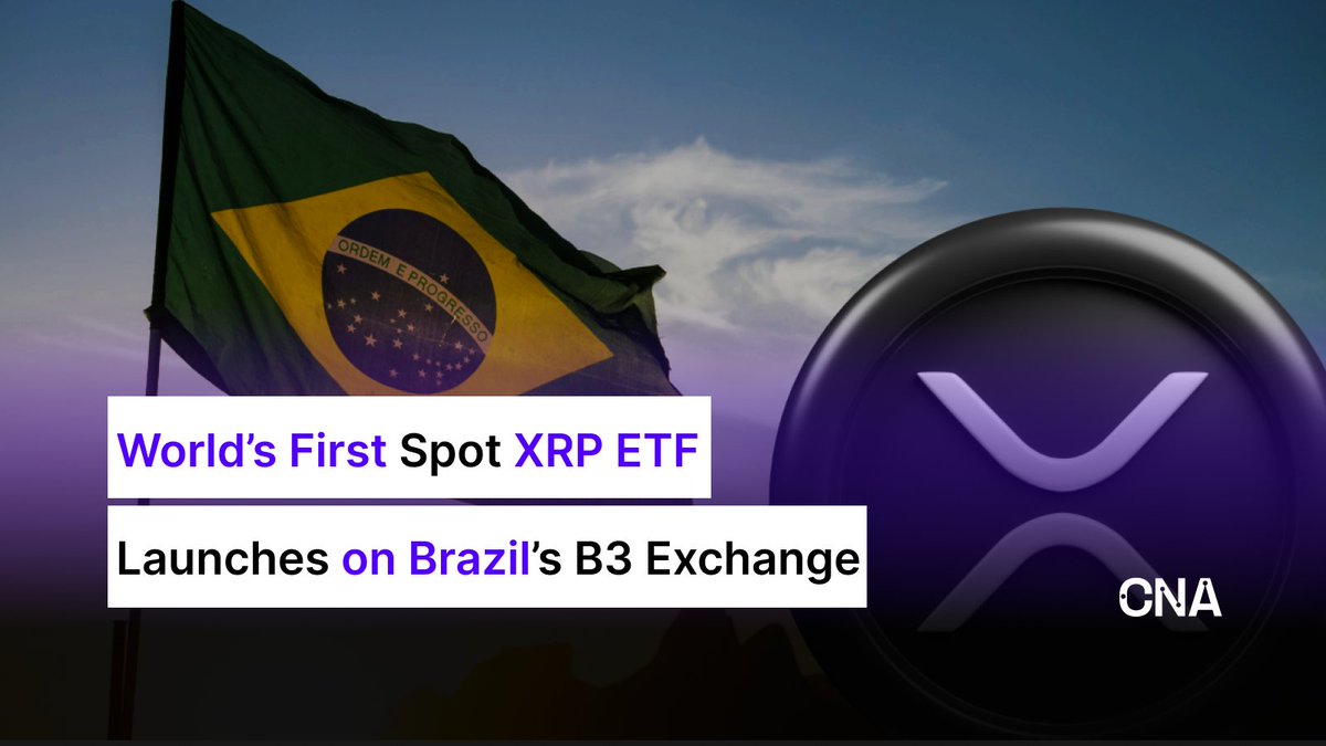 cryptonews_aus's tweet image. #Hashdex launched the first spot #XRP #ETF, XRPH11, on Brazil’s B3 exchange. The fund tracks the #Nasdaq XRP Index. 1️⃣

Read more 👉 bit.ly/44kfwPf

#crypto #cryptonews #cryptonewstoday