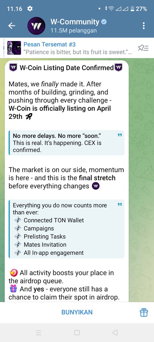 sunsanprtmaa's tweet photo. @wcoin_io according to the wcoin agreement
after being postponed 3 times
we wait for 29.04 today
if they postpone again for any reason
leave w coin
because they are scammers and no cex wants to list wcoin
if not listed today 29.04
let's report their Twitter account and telegram together. https://t.co/1MOmnSoHs0
