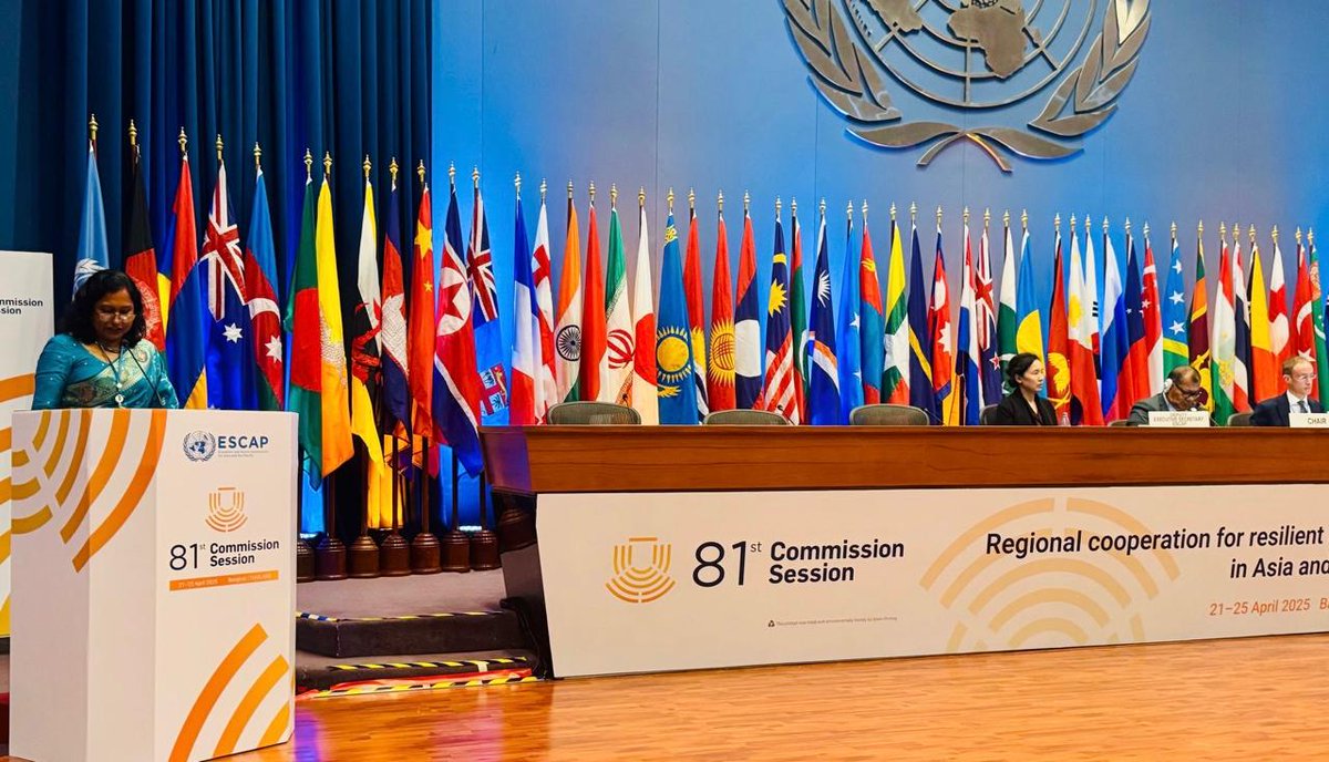 SLinBangkok's tweet photo. Sri Lanka’s Engagement at 81st Session of the Economic and Social Commission for Asia and the Pacific (ESCAP) #DiplomacyLk https://t.co/LDXNkVCW2N