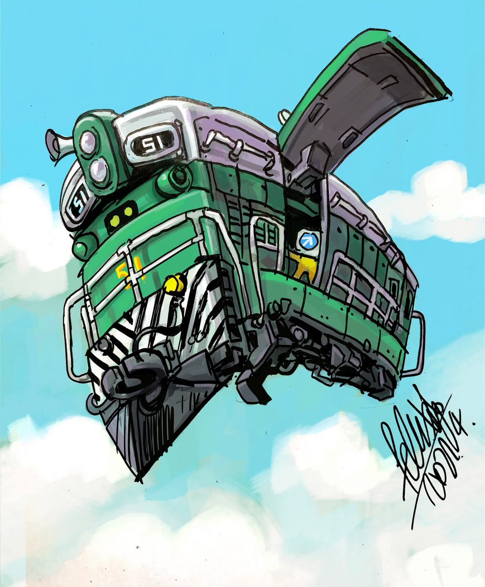felixip's tweet photo. 柴油火車頭車重機51 和 56
#火車重機 #柴油機車51 #SirAlexander #train51 #Train56 #56柴頭火車 #KCR #九廣鐵路 https://t.co/AhIHaNfioq