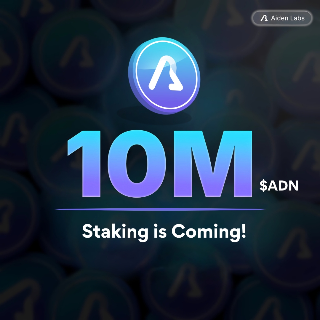 Aiden_Labs's tweet photo. Big Things Are Coming 🤘

10 MILLION $ADN tokens and staking just around the corner, Aiden Labs is gearing up for an awesome future!