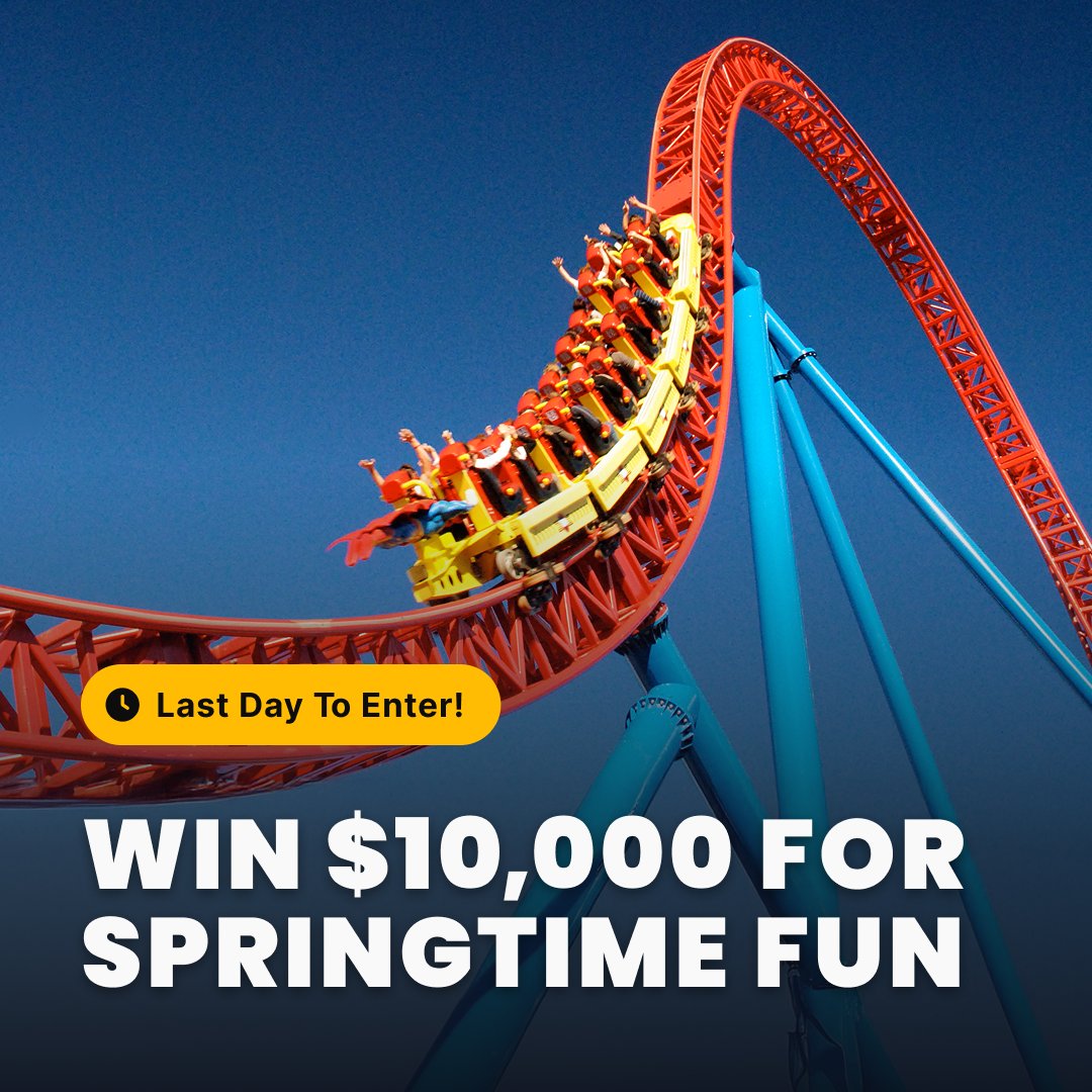 ⭐️ Buckle Up - Only Hours Left ⭐

Life’s a rollercoaster ride and things are about to get really exciting because we’re in the FINAL HOURS of our $10,000 giveaway and your entries here could win it all. 💸 Act fast if you want the cash