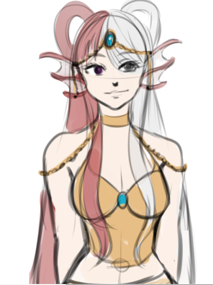 ArtEsotericsun's tweet photo. hella rough and wip sketch but AU idea for Uta, a mermaid of sorts. #ONEPIECE #uta #onepiece https://t.co/NgX5Hgusbp