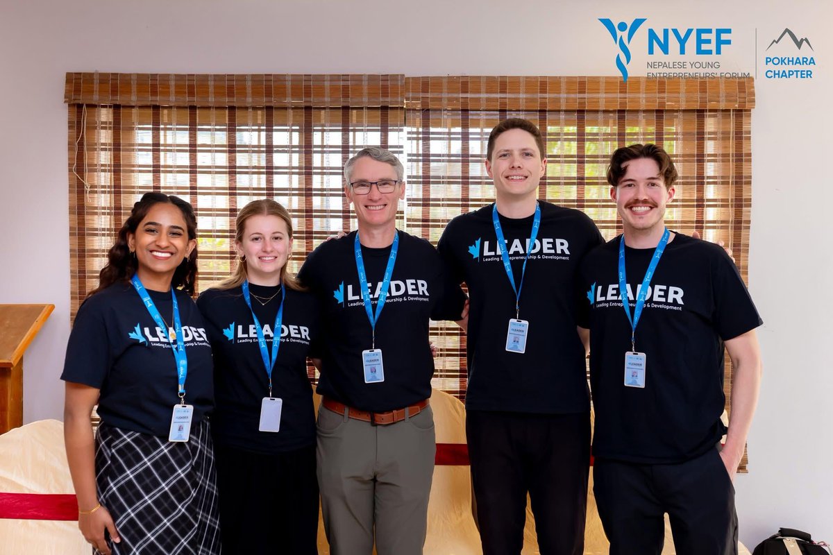 nyefnepal's tweet photo. The LEADER Project: Ideas from Pokhara 2025 officially kicked off on April 28! Organized by NYEF Pokhara with the Business Promotion Center and led by Ivey Business School students—empowering entrepreneurship through education and mentorship.

#NYEF #NYEFPokhara #IveyBusiness https://t.co/SGaEmiNrBz