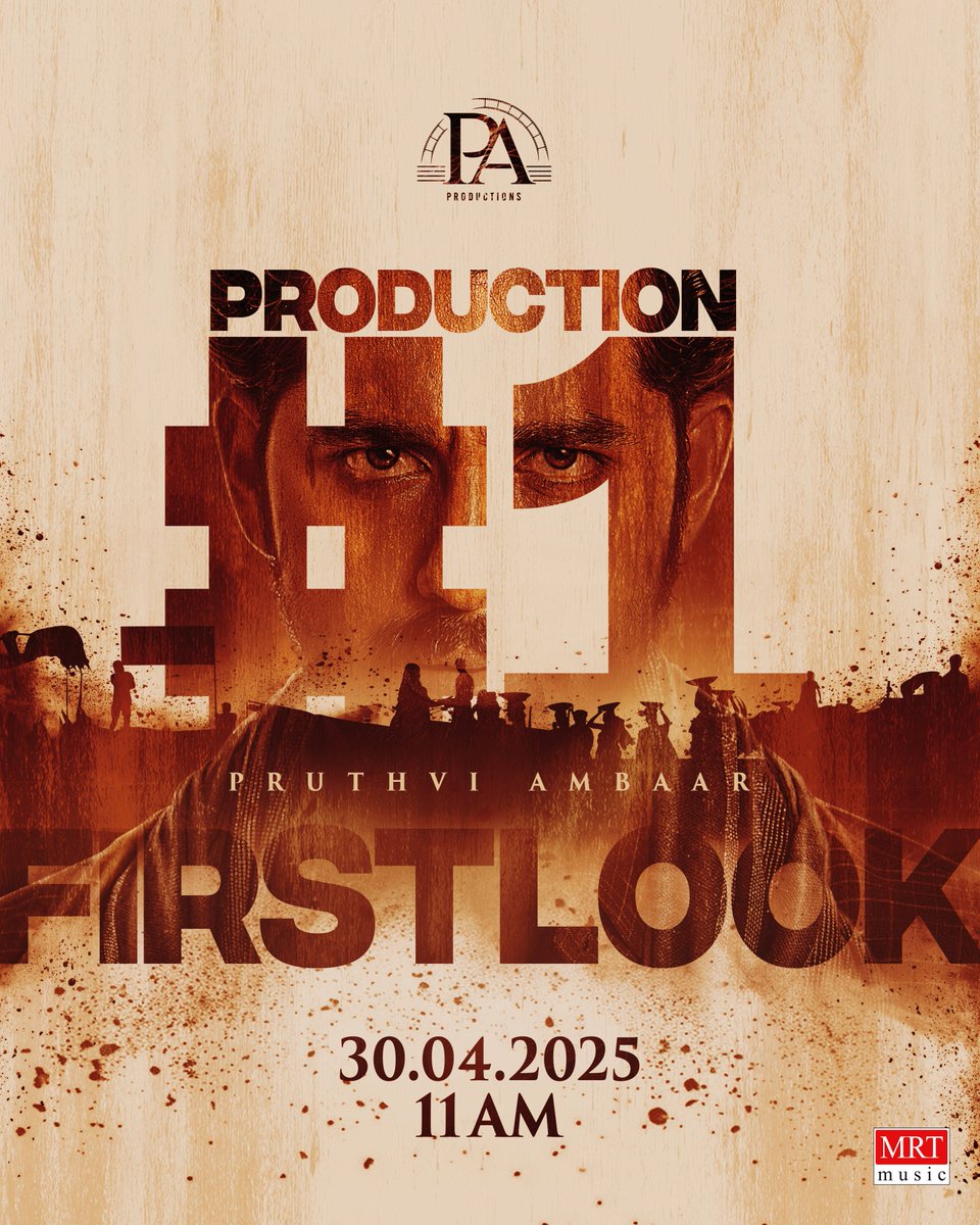 PA Productions (@paproductionsin) on Twitter photo 🎬Production #1, First Look! from PA Productions.
Catch it tomorrow (30 April 2025) at 11 AM ⏰
- In association with MRT Music 🎶!
<a href="/SrirajSri459223/">Sriraj Director</a> <a href="/paproductionsin/">PA Productions</a> <a href="/KRG_Studios/">KRG Studios</a> <a href="/Mrtmusicoff/">MRT Music</a> <a href="/PROHarisarasu/">Harish Arasu PRO</a> <a href="/dineshashok_13/">Dinesh_ashok</a>
#PAProductions #MRTMusic 🎬Production #1, First Look! from PA Productions.
Catch it tomorrow (30 April 2025) at 11 AM ⏰
- In association with MRT Music 🎶!
<a href="/SrirajSri459223/">Sriraj Director</a> <a href="/paproductionsin/">PA Productions</a> <a href="/KRG_Studios/">KRG Studios</a> <a href="/Mrtmusicoff/">MRT Music</a> <a href="/PROHarisarasu/">Harish Arasu PRO</a> <a href="/dineshashok_13/">Dinesh_ashok</a>
#PAProductions #MRTMusic