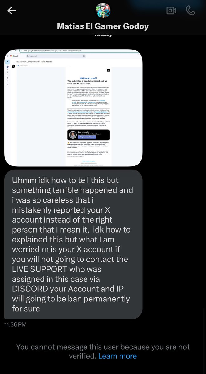 Looks like this person got hacked