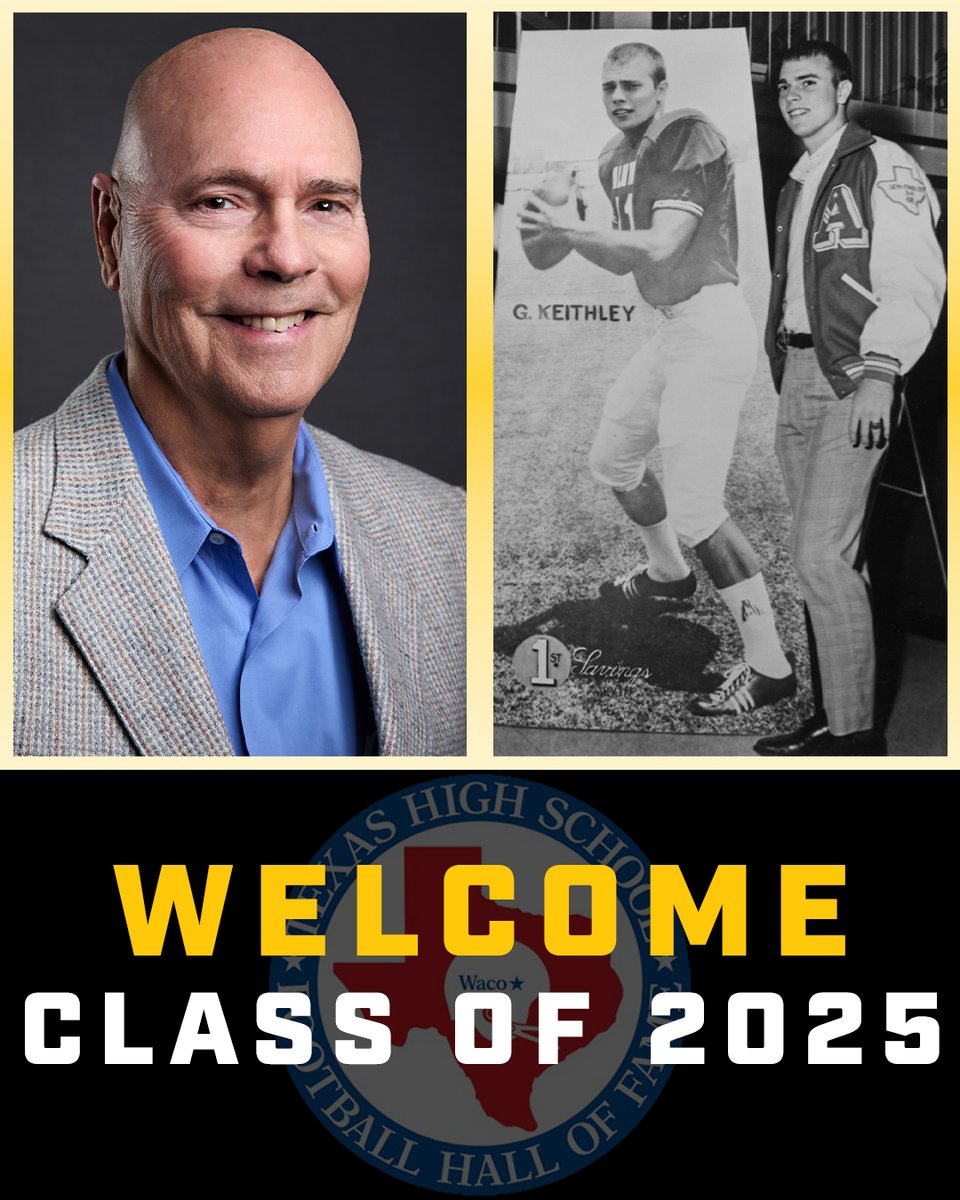 Dave Campbell's Texas Football โ TexasFootball.com (@dctf) on Twitter photo 2025 TEXAS HIGH SCHOOL HALL OF FAME: GARY KEITHLEY
We will be spotlighting the entire 2025 <a href="/txhsfootballhof/">Texas High School Football Hall of Fame</a> members from now until the ceremony on May 10th.
Today, we honor <a href="/alvin_jacketfb/">Alvin Football</a>'s Gary Keithley, who is inducted as the Hall's "1969 & Before" inductee. 2025 TEXAS HIGH SCHOOL HALL OF FAME: GARY KEITHLEY
We will be spotlighting the entire 2025 <a href="/txhsfootballhof/">Texas High School Football Hall of Fame</a> members from now until the ceremony on May 10th.
Today, we honor <a href="/alvin_jacketfb/">Alvin Football</a>'s Gary Keithley, who is inducted as the Hall's "1969 & Before" inductee.