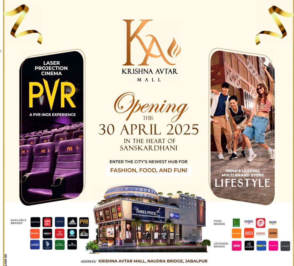 Opening tomorrow KA mall nepier town jabalpur