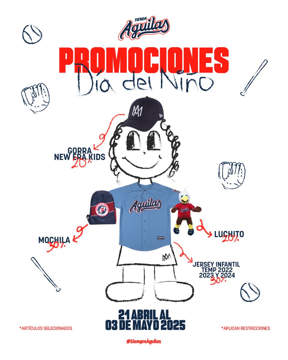 Continúan nuestras promociones del Día del Niño 😍🦅 ¡Te esperamos en Tienda Águilas! 🏟️ 

#SiempreÁguilas