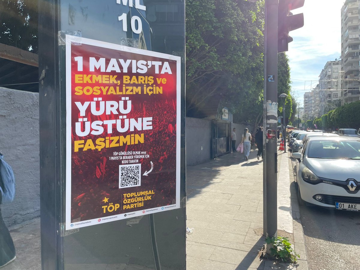 📍Gazipaşa

Emeğin, özgürlüğün, barışın sesini yükseltmek için faşizmin üstüne yürüyor ve 1 Mayıs alanlarında buluşuyoruz.