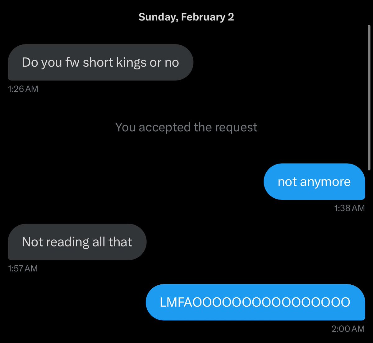 this is my favorite dm by the way