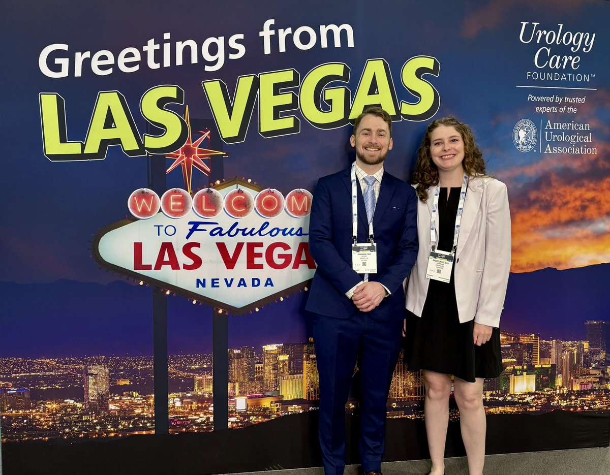 A rare occurrence when neither of us is on-call 🤩 #AUA2025 #UroSoMe