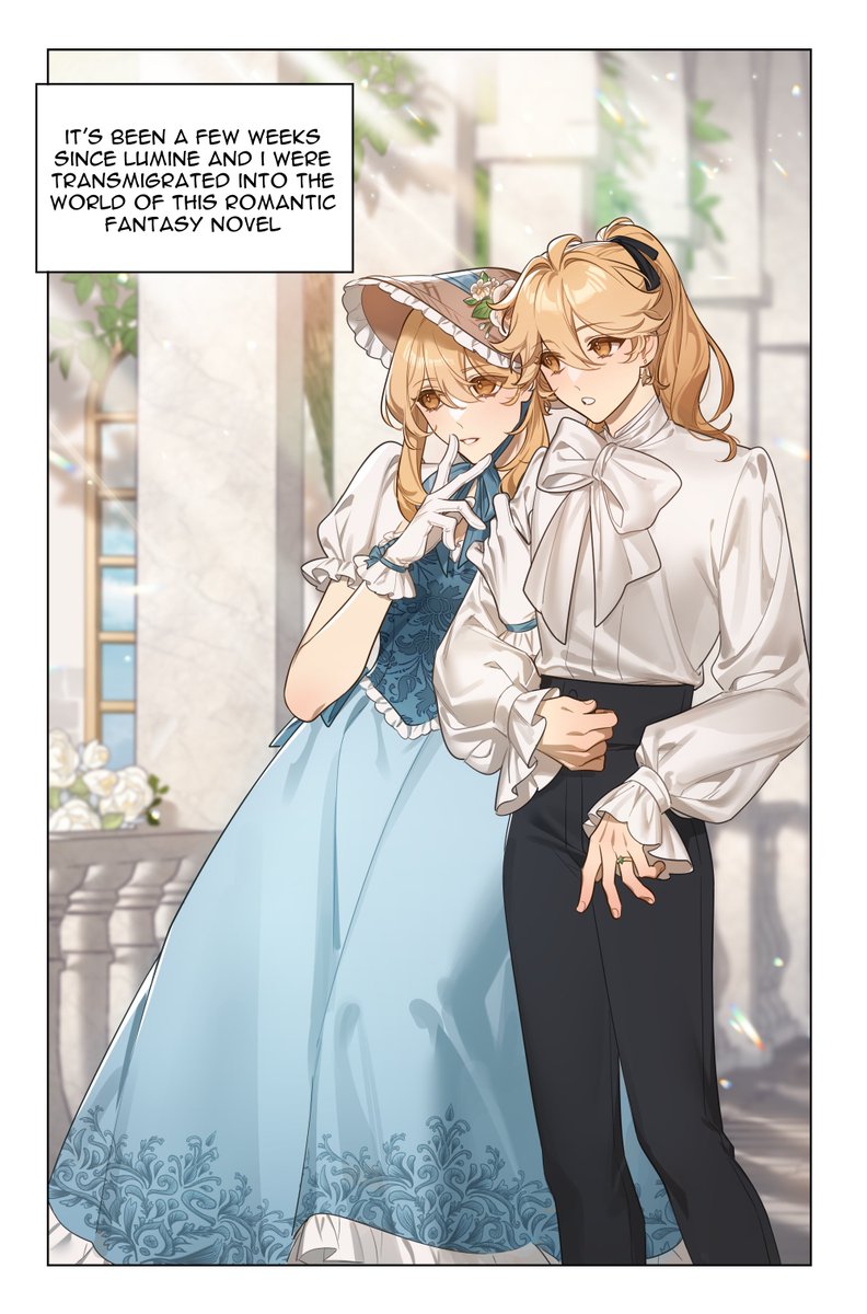 suspicious_dish's tweet photo. otome isekai / villainess au pt.2 https://t.co/IgEcOCL6C1