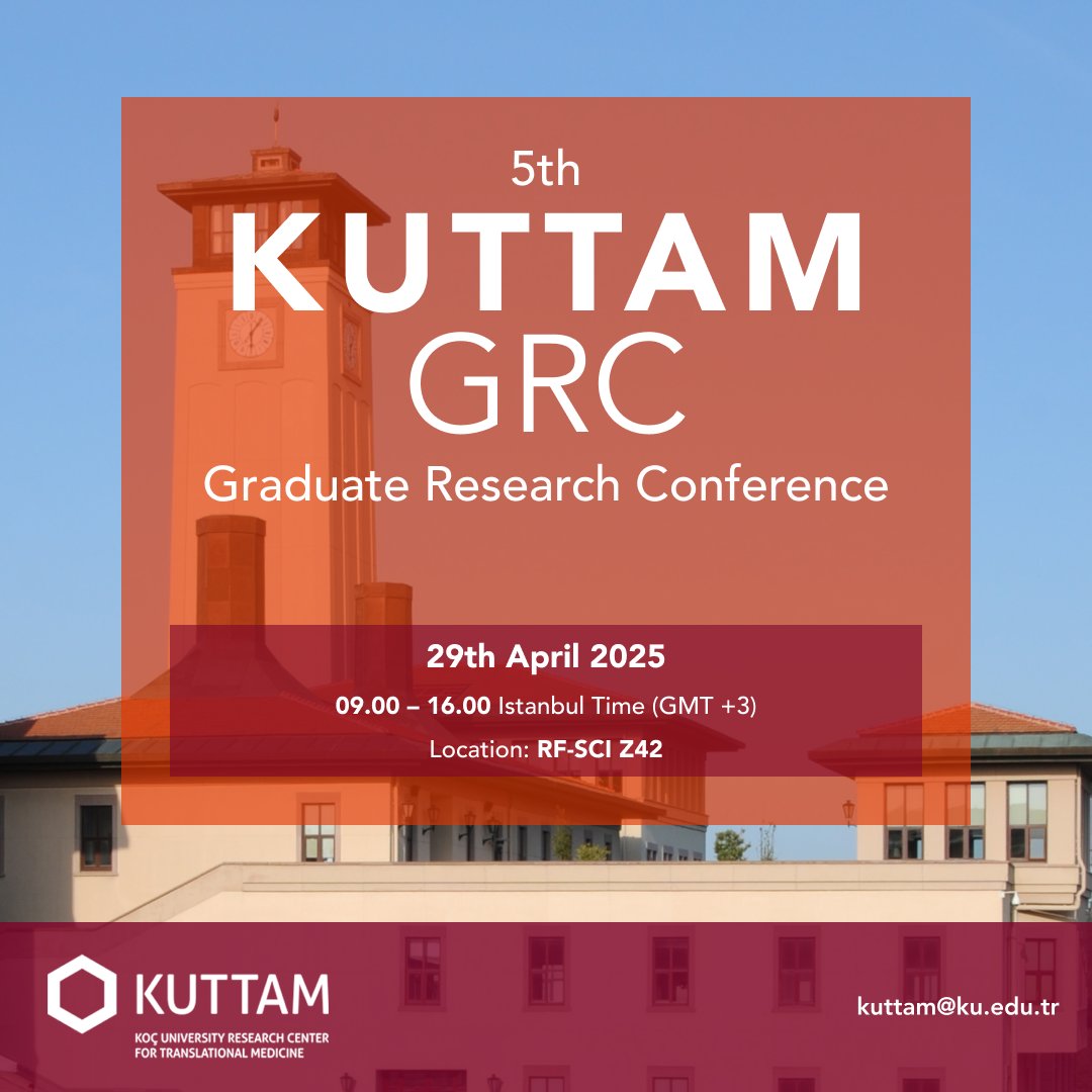 5th KUTTAM Graduate Research Conference (GRC)

🔔 Save the date: 29 Apr 2025, Tuesday

<a href="/kuttam_/">noname</a>
#kuttamgrc
#grc