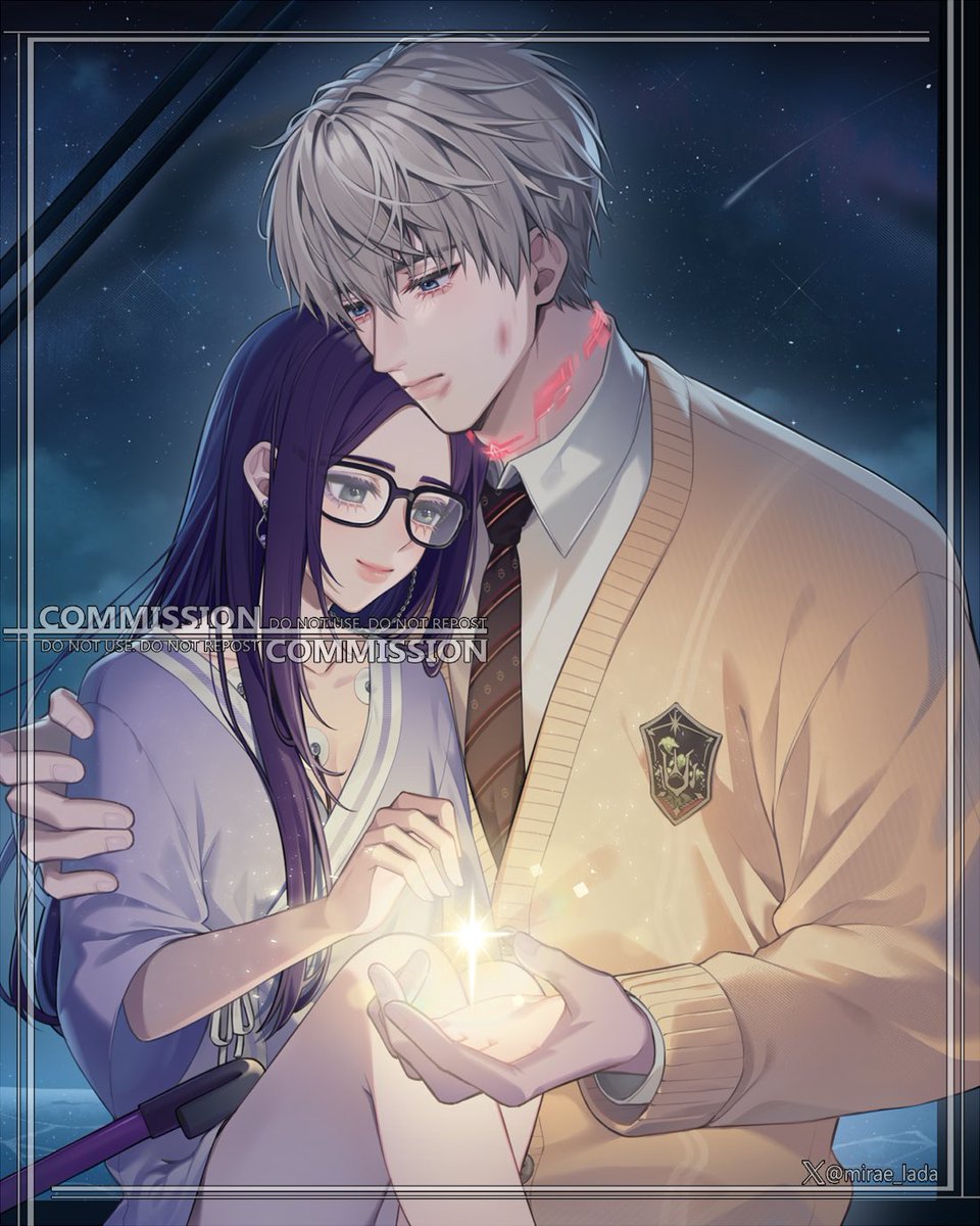 nightvowed's tweet image. “if i wasn't sick, would you watch the stars with me?”
“yes. not just the stars. i'll show you the mountains and rivers, the sun and the moon. we'll see them together.”
— thank you, @mirae_lada, for bringing this scene to life for a sentimental chronically ill xavier girl 🎨🌟