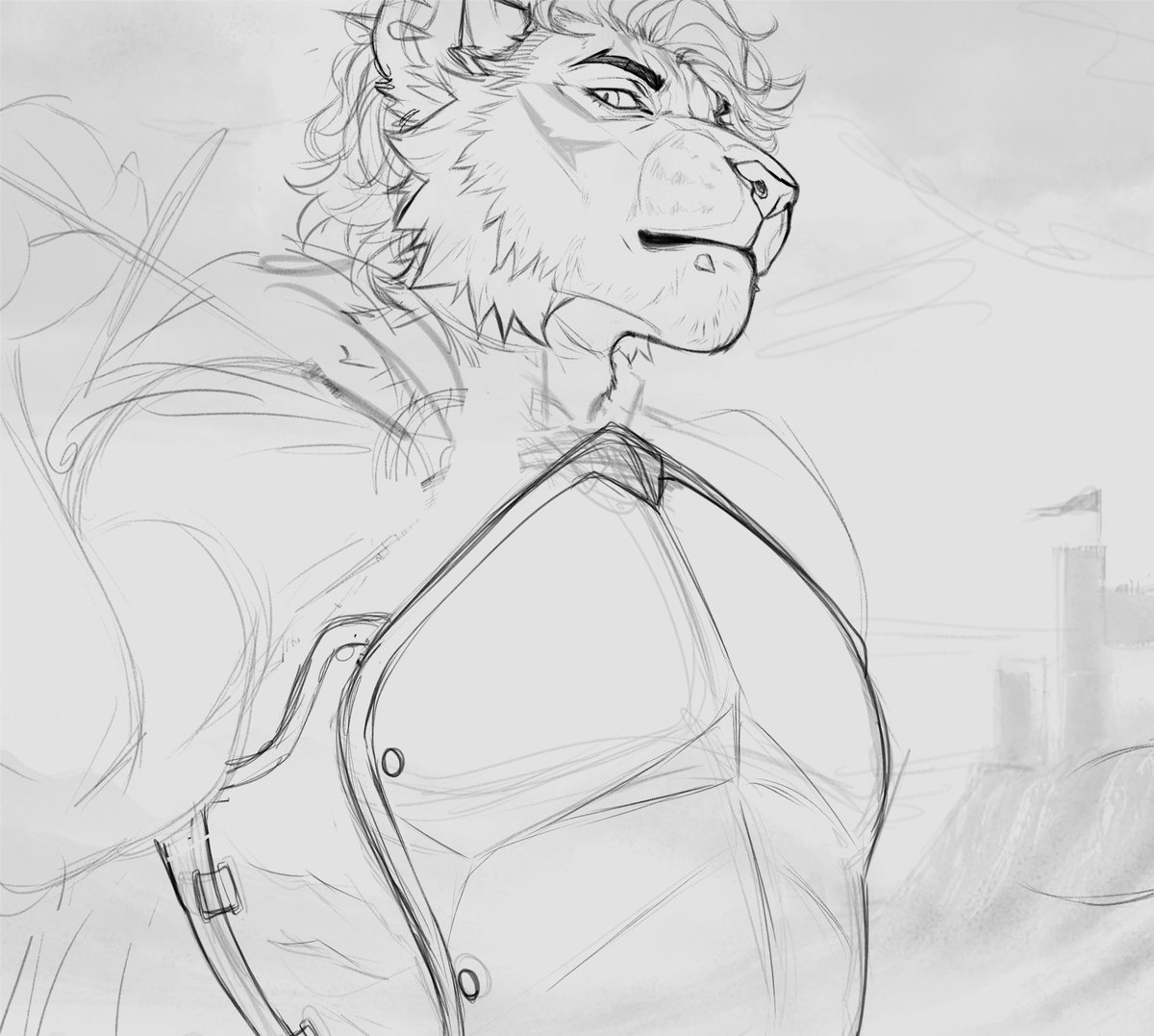 My boy trims his mane for battles so it doesn't get in the way.