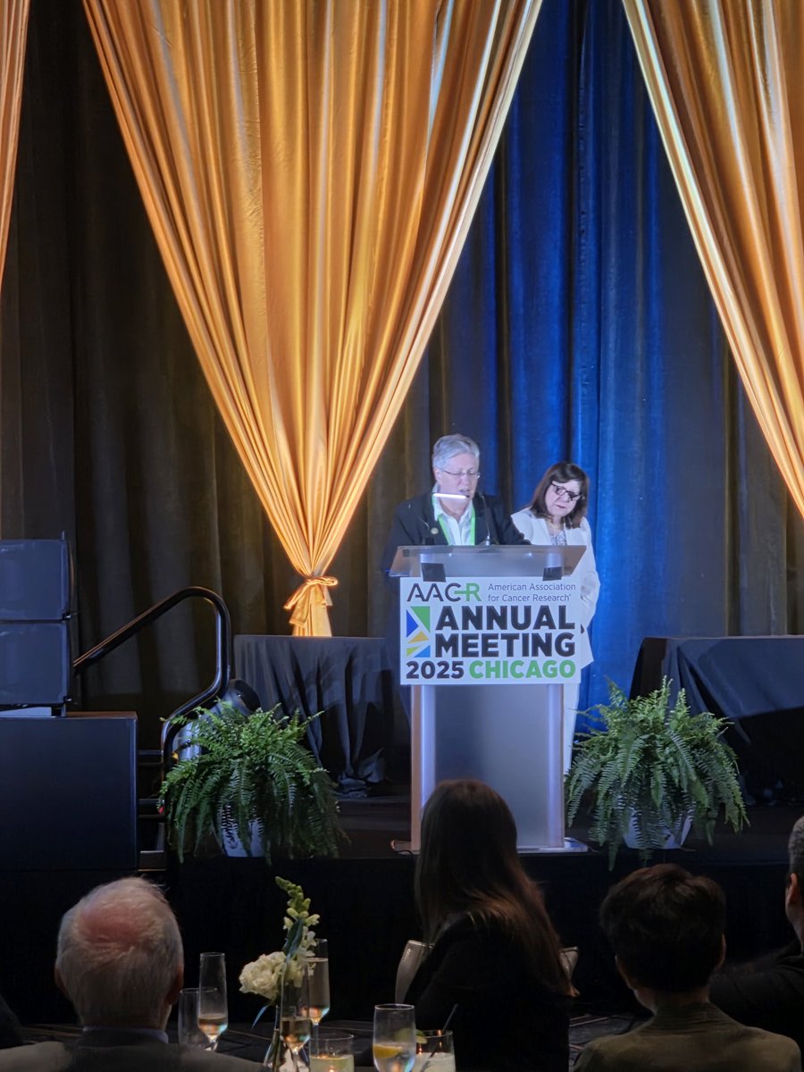 Whetstine Lab (@whetstinelab) on Twitter photo Absolutely inspiring statement by amazing Dr. Pat LoRusso #aacr25 <a href="/AACRPres/">AACR President Lillian L. Siu</a> this evening! Absolutely inspiring statement by amazing Dr. Pat LoRusso #aacr25 <a href="/AACRPres/">AACR President Lillian L. Siu</a> this evening!