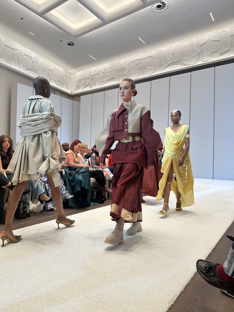 DM_PeaceMabe's tweet photo. FASHION: Mzansi stars recently gathered at the opening party of #SAFashionWeek in Hyde Park, Johannesburg with the theme, quiet luxury.
There was nothing quiet about the fashion, in fact, stars were extra. See for yourself! https://t.co/8q8zEM3xIo