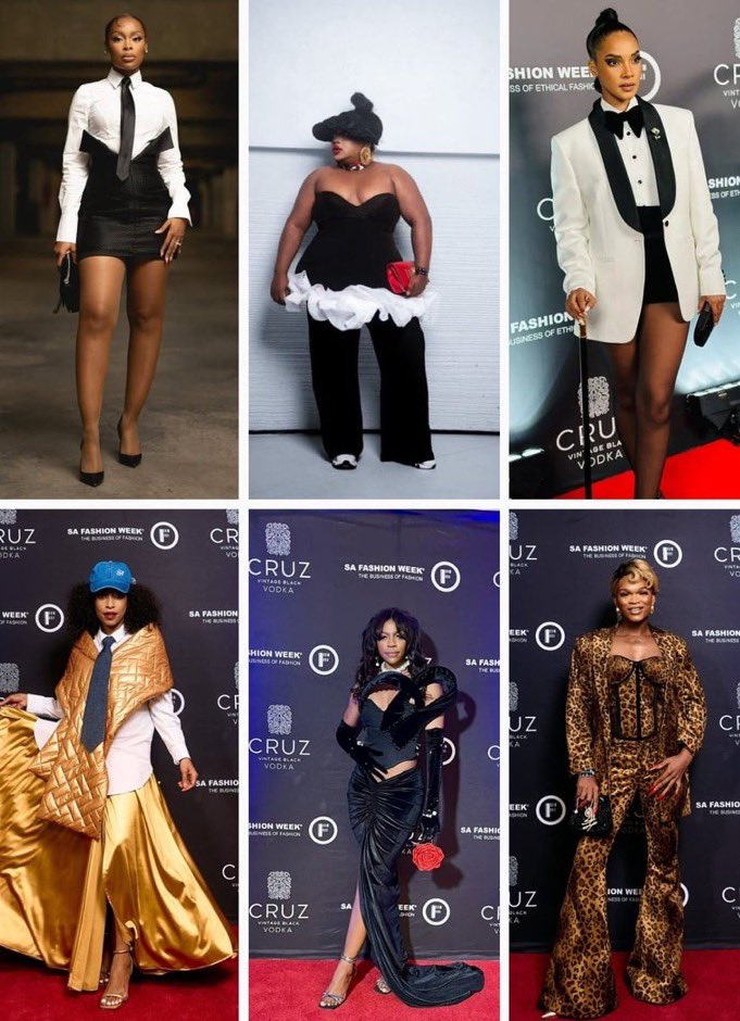 DM_PeaceMabe's tweet photo. FASHION: Mzansi stars recently gathered at the opening party of #SAFashionWeek in Hyde Park, Johannesburg with the theme, quiet luxury.
There was nothing quiet about the fashion, in fact, stars were extra. See for yourself! https://t.co/8q8zEM3xIo