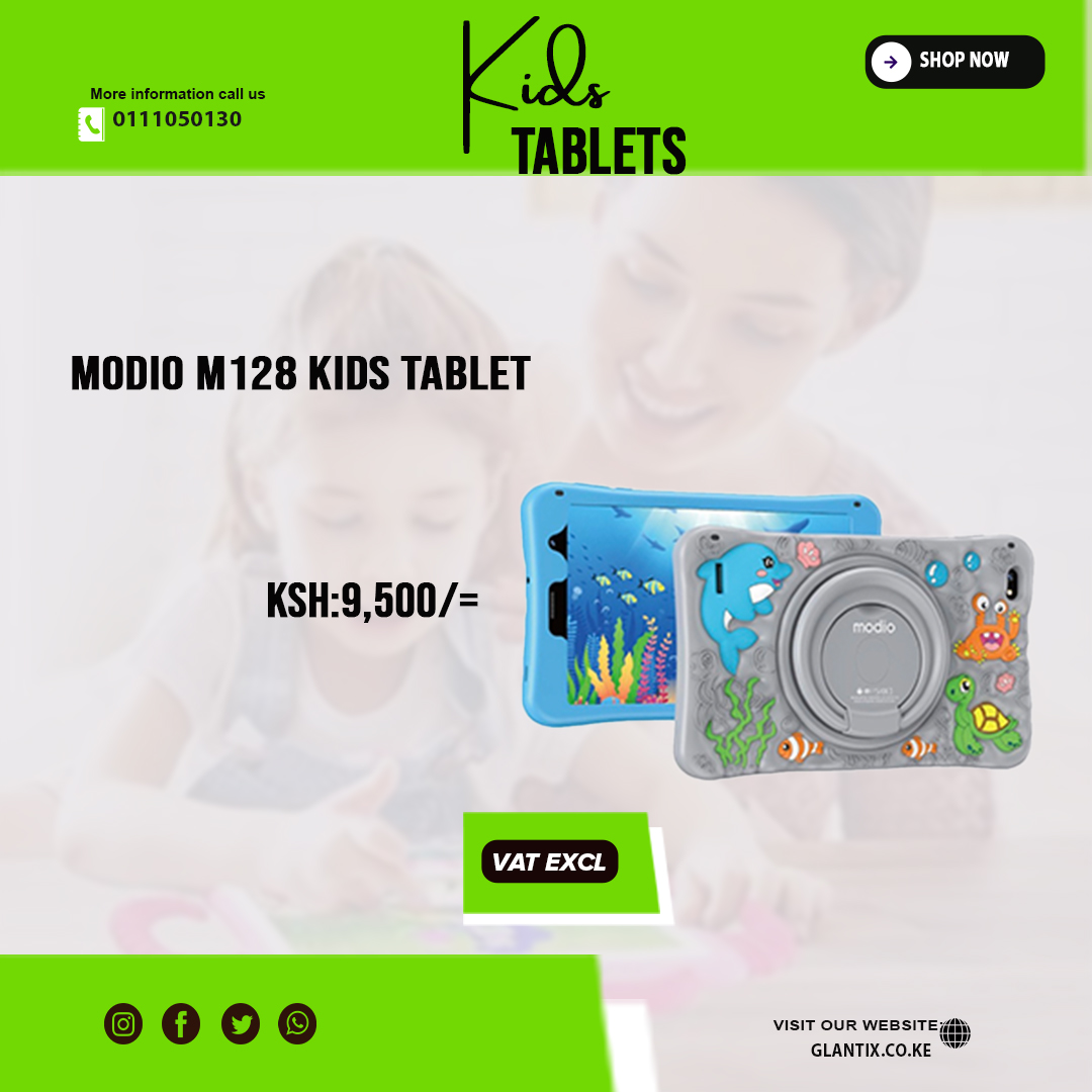 glantixke's tweet image. Discover the Modio M730 kids tablet – a durable and educational 7-inch Android device with 4G, parental controls, and pre-installed learning apps. Perfect for young learners in Kenya.

#modio#tabletsforkids
Shop now: glantix.co.ke/product-catego…