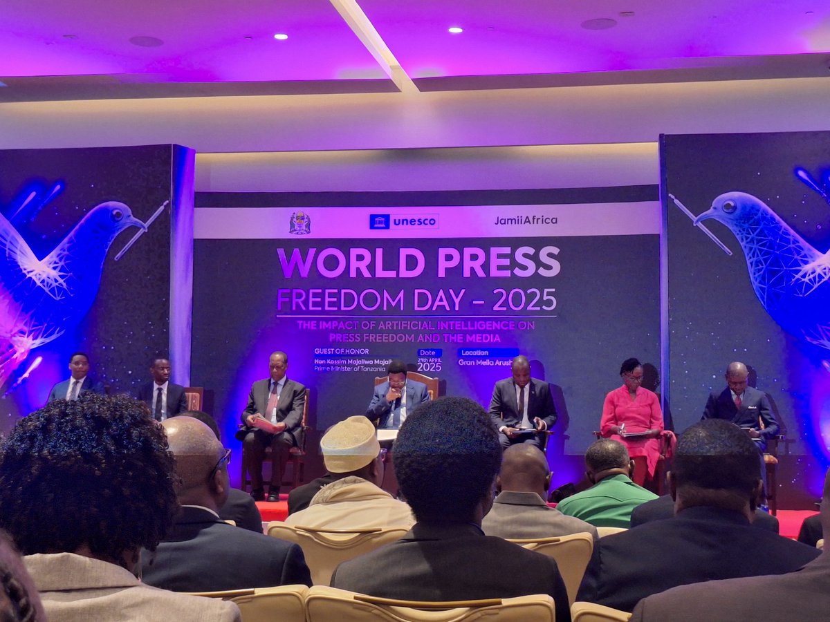 🇹🇿  In Arusha for the World Press Freedom Day event to speak about the role of AI and emerging technologies in building information resilience, especially during the election season. 

Tanzania is scheduled to hold its elections in October 2025.

Quite an early start, today.