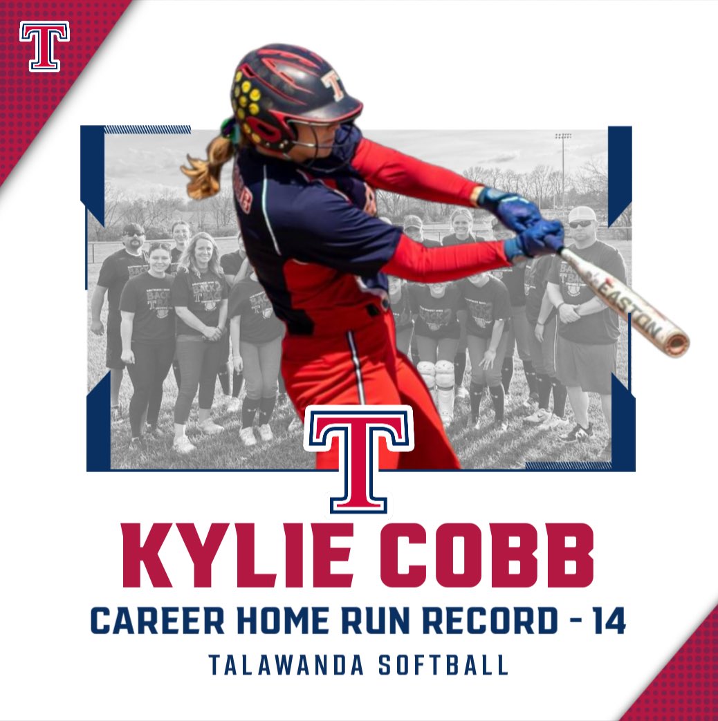 Talawanda Athletic Dept. (@ths_brave) on Twitter photo 🥎 CONGRATULATIONS to <a href="/KylieCobb42/">Kylie Cobb</a> for setting a new <a href="/BraveFastpitch/">Talawanda Softball</a> Home Run Record with her two 💣’s tonight!
<a href="/THSBoosters/">Talawanda Boosters</a> <a href="/swocsports/">SWOC Sports</a> 🥎 CONGRATULATIONS to <a href="/KylieCobb42/">Kylie Cobb</a> for setting a new <a href="/BraveFastpitch/">Talawanda Softball</a> Home Run Record with her two 💣’s tonight!
<a href="/THSBoosters/">Talawanda Boosters</a> <a href="/swocsports/">SWOC Sports</a>