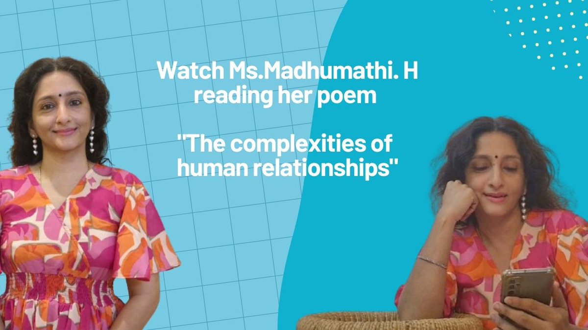 Madhumathi_Inks's tweet photo. https://t.co/aCh8cri1z6
ππ½
Elated to be featured in Science Shore, voicing my thoughts on "Examine the complexities of human relationships".
Certificate of appreciation, is a total surprise that felt like a hug from the divine in art.
#Scienceshore #Writers #poets #Art #Science https://t.co/HQTkIzMAb4