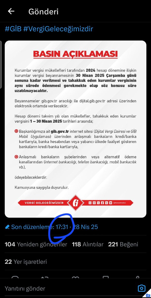 Mali Müşavir Serkan Atasoy ❁ (@serkan__atasoy) on Twitter photo #KurumlarVergisiUzatılsın
Soruyoruz:
Soldaki cizgili takvime gore calisanlar sagdaki takvime gore calisanlari anlayabilir mi?
Haklarini yemeyelim Tarihe KARA LEKE olarak gececek dunku uzamama aciklamasi 17:3(1) de atilmis.
Sonra? KAPAT CIK...
Gel de anlasilma bekle.
<a href="/MuhasebeBT/">Muhasebe Bilenler</a> #KurumlarVergisiUzatılsın
Soruyoruz:
Soldaki cizgili takvime gore calisanlar sagdaki takvime gore calisanlari anlayabilir mi?
Haklarini yemeyelim Tarihe KARA LEKE olarak gececek dunku uzamama aciklamasi 17:3(1) de atilmis.
Sonra? KAPAT CIK...
Gel de anlasilma bekle.
<a href="/MuhasebeBT/">Muhasebe Bilenler</a>