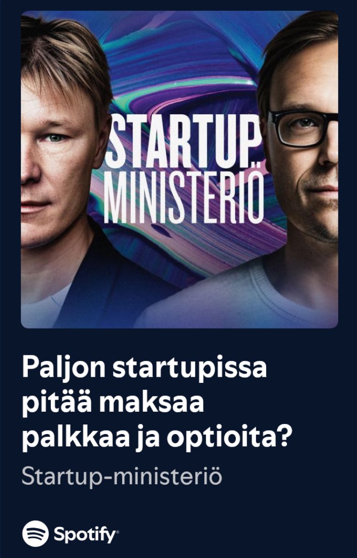 Palkka vai optiot? Tänään @timomj:n kanssa aiheena kompensaation knopit ja kompastuskivet. Miten sta