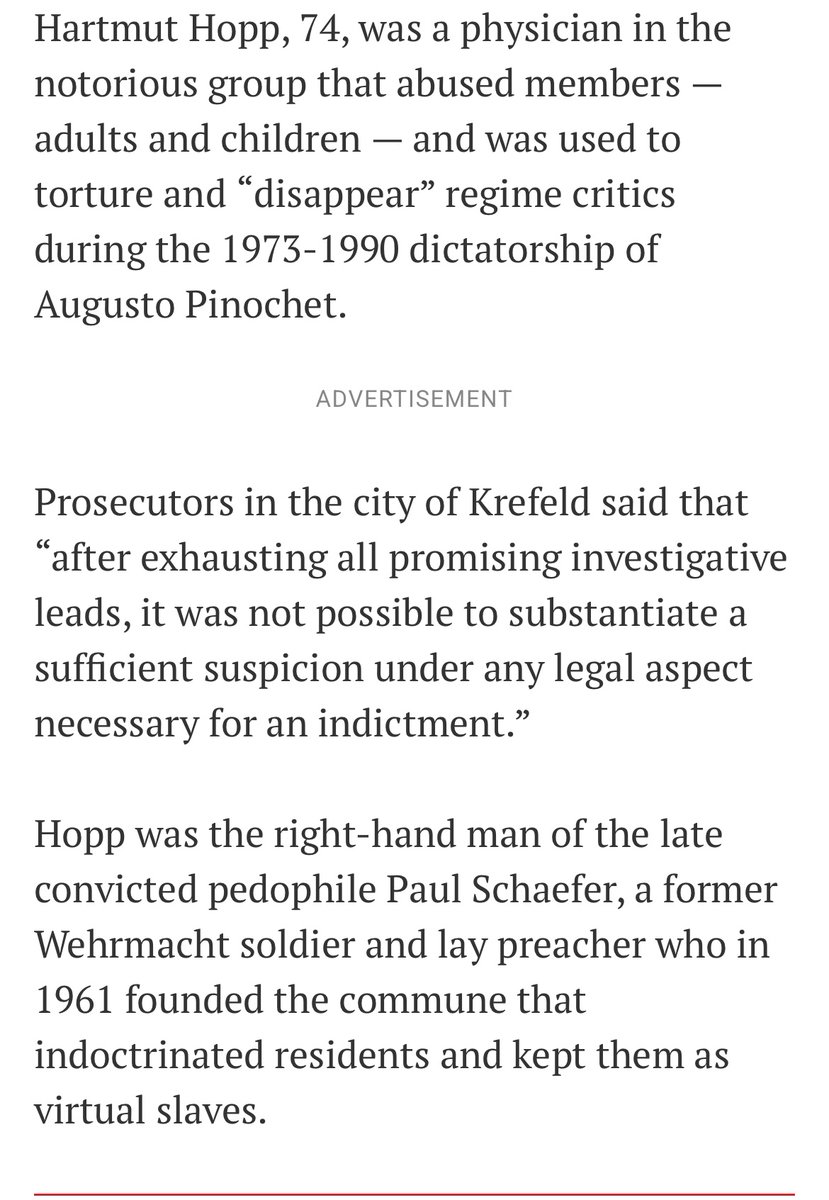 DCHussar's tweet image. All these helicopter nerds realized that Pinochet probably had ties with pedophile nazis.

timesofisrael.com/germany-drops-…