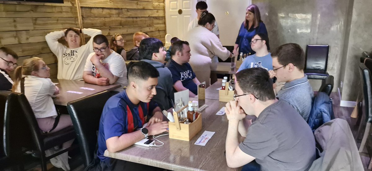 Another full house for the M Factor dinner out!  Great food and chat as always. Learning, having fun, trying new experiences and equality is what we are all about. Plus we've even booked the panto for 22 Dec. 😀 #BecauseofCLD <a href="/youthworkhive/">The Youth Work Buzz</a> #youthworkchangeslives #itsSLC