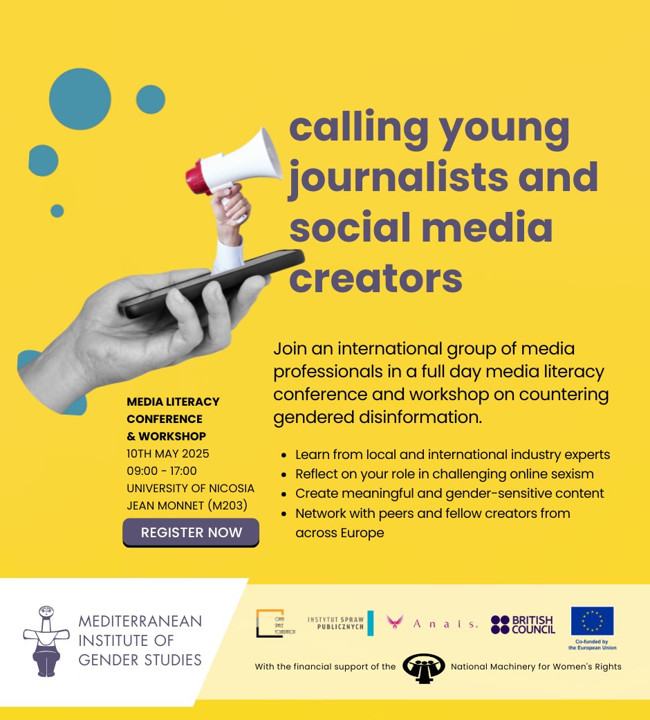 The Mediterranean Institute of Gender Studies tweet media