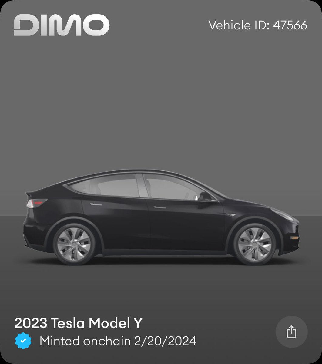 DjMikV's tweet photo. I just minted my car onchain with @DIMO_Network. Mint yours here: https://t.co/5zJmMDrqhm ⁦@DIMO_Network⁩ https://t.co/Jjaii4ObpF