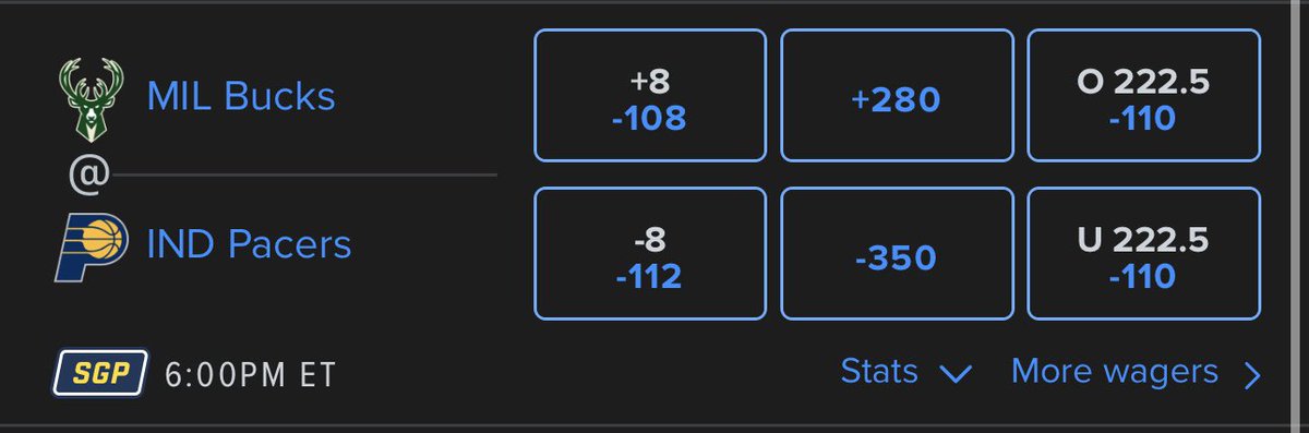 Swicks_Picks (@swicks_picks) on Twitter photo Bucks vs Pacers Game 5 Lock🔒
I’m 7-1 Last 8 🤑🔥✅
Like/Comment and I’ll DM you‼️
MUST BE FOLLOWING <a href="/Swicks_Picks/">Swicks_Picks</a> 🚨 Bucks vs Pacers Game 5 Lock🔒
I’m 7-1 Last 8 🤑🔥✅
Like/Comment and I’ll DM you‼️
MUST BE FOLLOWING <a href="/Swicks_Picks/">Swicks_Picks</a> 🚨