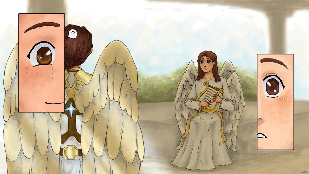 Its_skykam's tweet photo. "Standing in front of her is an angel she had never seen before, and she will mourn the fact that it took so long for them to meet."
From 'How art thou fallen from heaven' by @LilCreature14 
Happy belated anniversary pal
#WarriorNun https://t.co/j8b4Btcskt