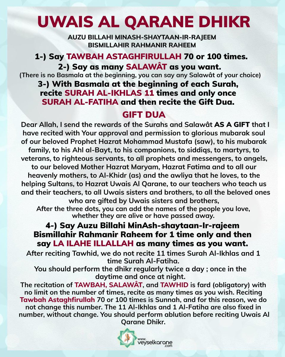 Karaku3Web's tweet photo. @veyselkarane @loveofuwaysi
You need to experience Uwais Al-Qarane Dhikr!
Taste and See!
https://t.co/lCJqZRr9R3 https://t.co/R6USzl6IGg