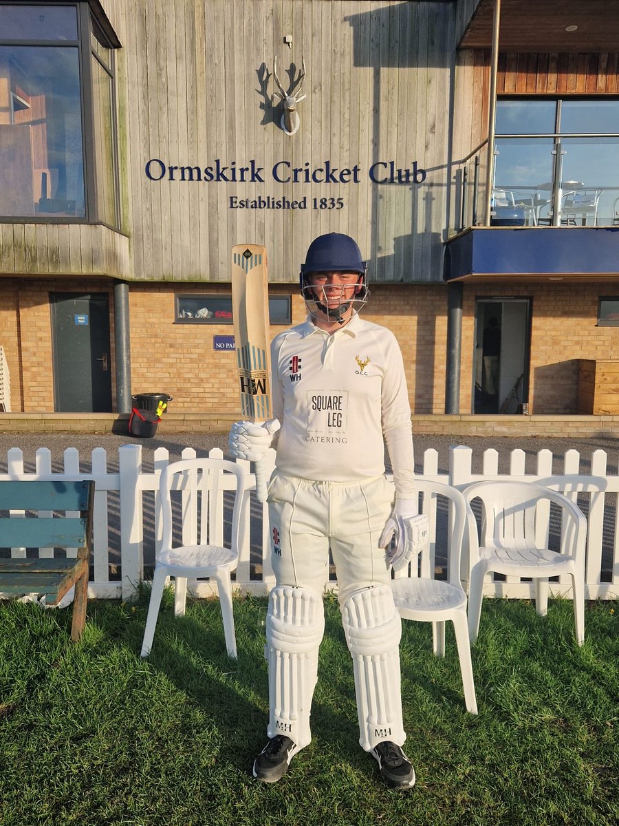 Sundays 3rd league game, Ormskirk were chasing 150 to win, they won in the 32nd over and Will Heyes was 87 not out, opening the batting👏👏👏
Dedicated  winter training @ the cricket pad with Alex Robo has already started you off with a super start to the season.