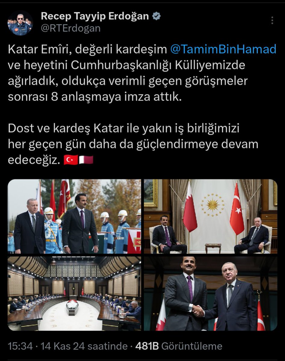 Kanal İstanbul Katar'da resmi olarak dile getiriliyor mu diye merak ettim. Evet, öyleymiş. Katar Emiri'nin birkaç ay önceki Erdoğan ziyaretine ilişkin haberde Katar'ın Kanal İstanbul'a yatırım yaptığı duyurulmuş. (Kaynak: Katar Resmi Haber Ajansı  - QNA). qna.org.qa/ar-QA/news-bul…