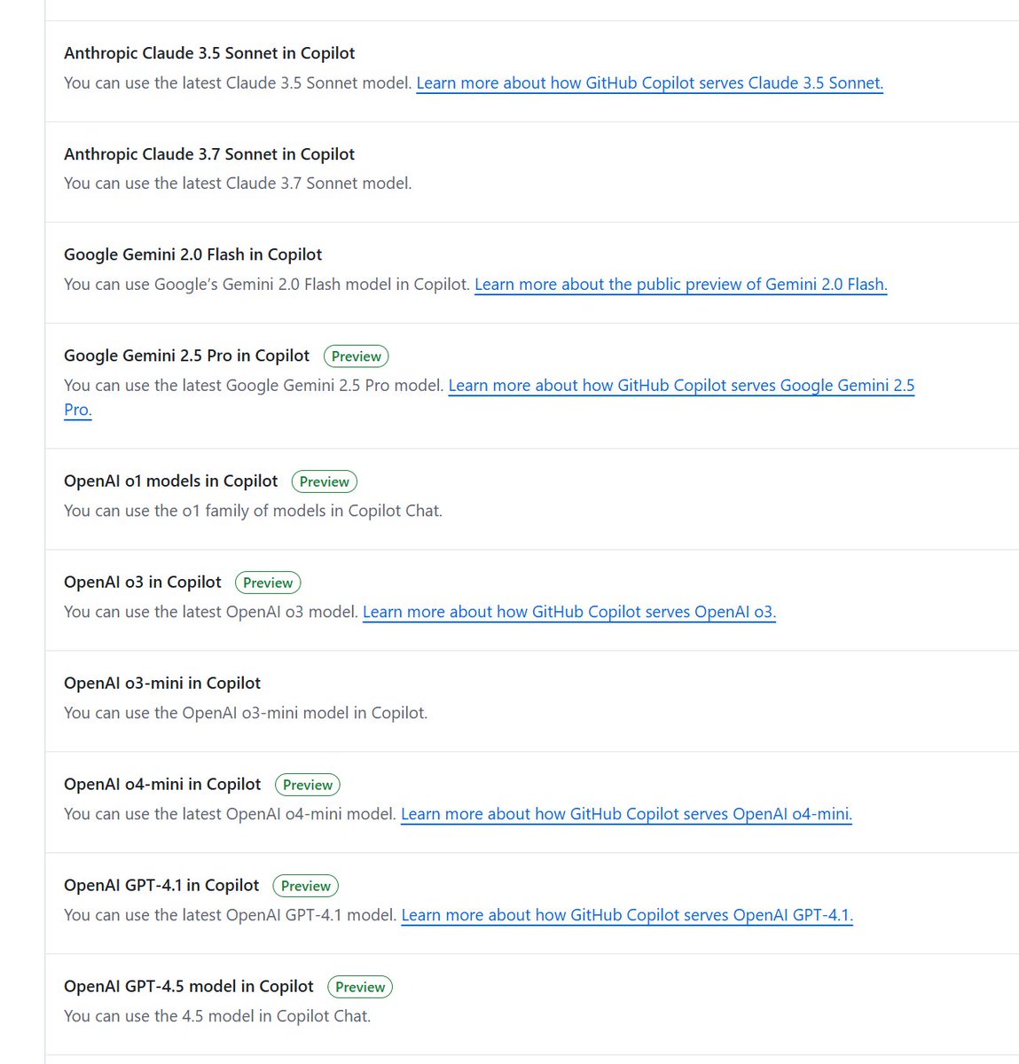 longzheng's tweet image. GitHub Copilot's model picker is getting long enough to need a Copilot to help me pick which model to use