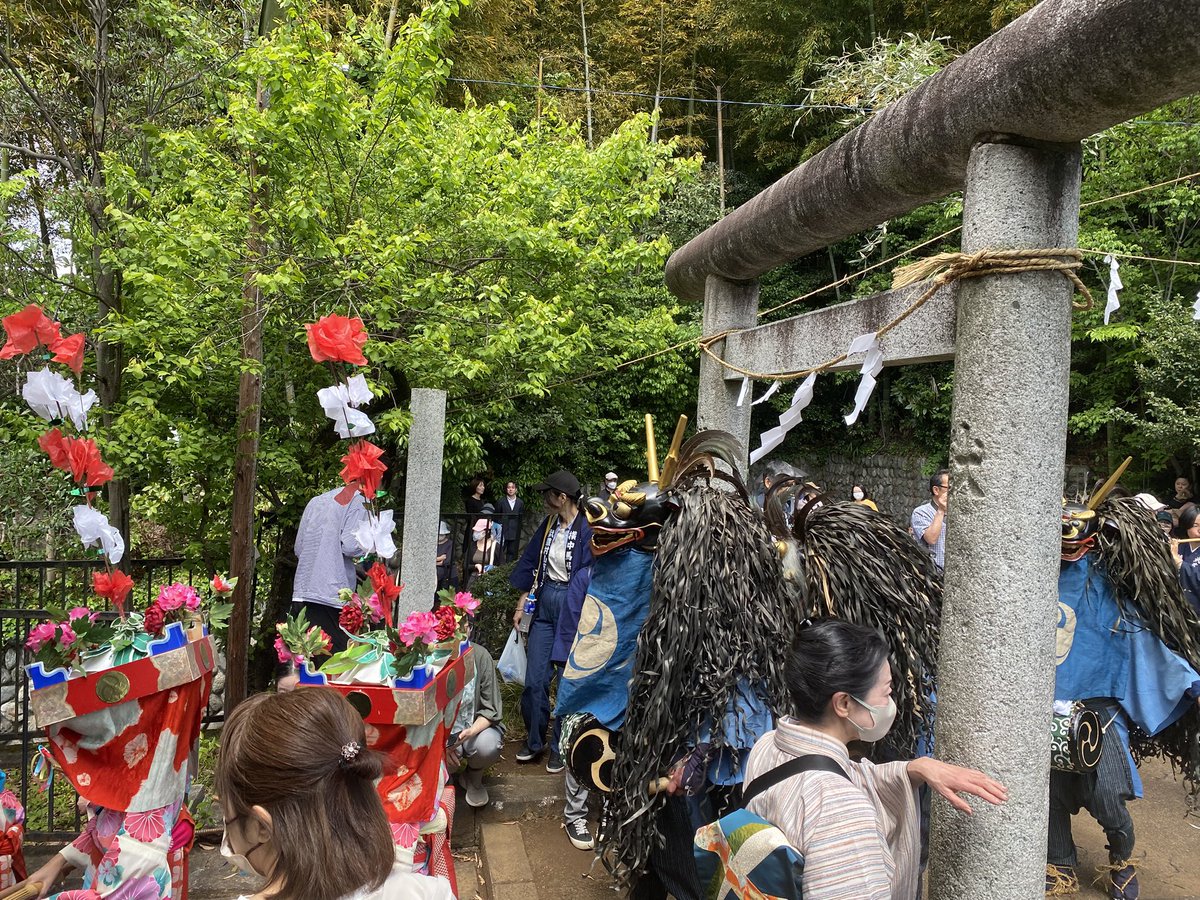 横中馬獅子舞例大祭にてご挨拶。
毎年4/29に行われる例大祭で、市の指定無形民俗文化財に指定されています。
地域に伝わる伝統芸能を伝承されている横中馬獅子舞保存会の皆様に感謝です！