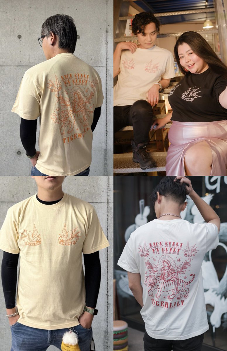 TIGER_LILY819's tweet photo. 【残りあと2日！】
夏にぴったりの「じゃじゃ虎Tシャツ」アイボリー×レッド＆ナチュラル×オレンジの受注受付は、明日30日23:59まで！
このチャンスを逃すと手に入らないかも…！
夏をもっと楽しくしてくれる1枚、ぜひゲットしてください！
ご注文はこちら💁‍♀️

https://t.co/2oqeMeGFsC https://t.co/LBLUEfdpEn