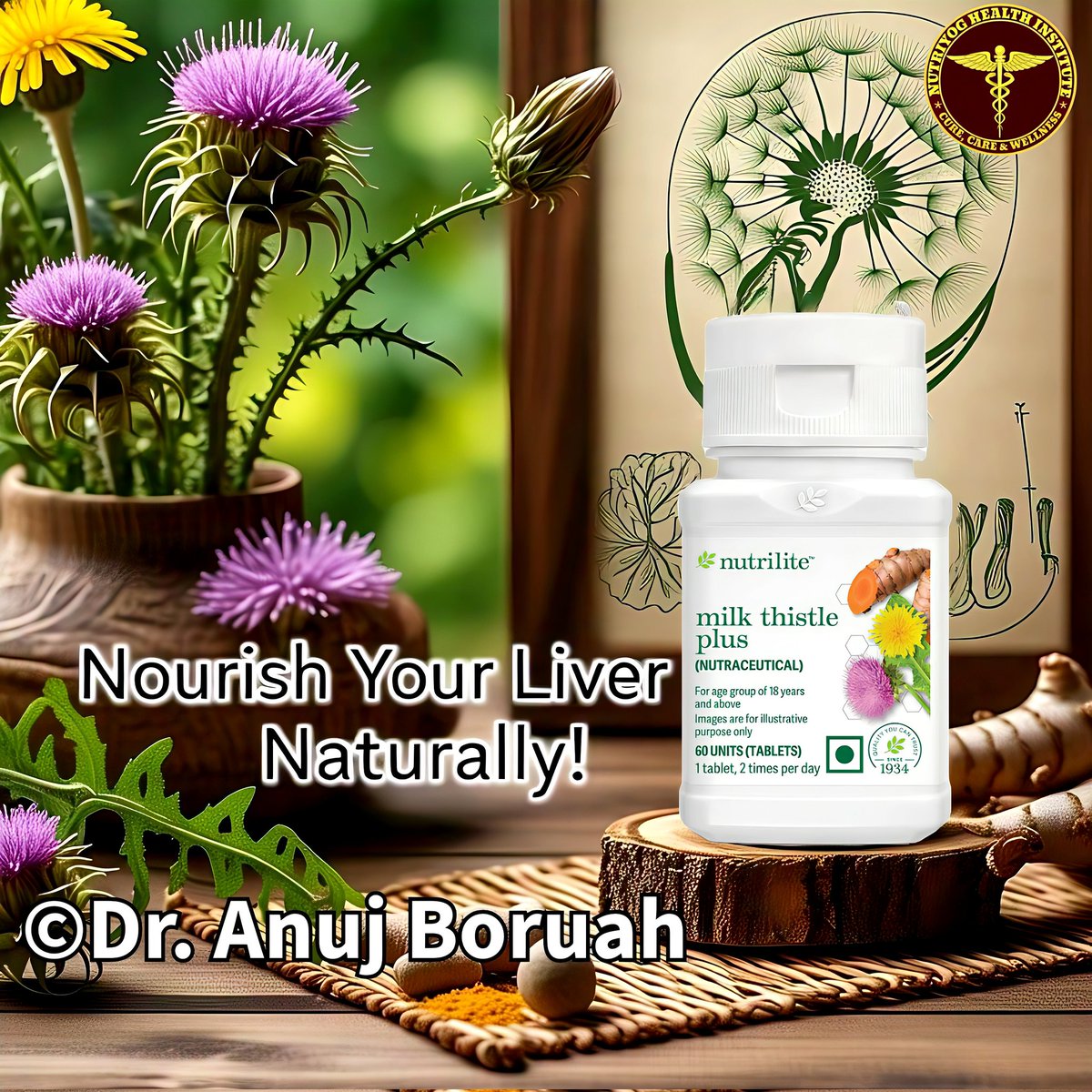 AnujBoruah's tweet photo. Milk Thistle &amp; Dandelion: Nature’s Detox Duo for a Vibrant Liver! 🌿🩺

Your Liver Works 24x7 for You — Isn’t it Time You Gave It Some Love?
Please click the link below to read the complete:  https://t.co/3FyUiFpy8l
#LiverLove #DetoxNaturally #AyurvedaHealing #MilkThistle https://t.co/a0L2Whx9Ks