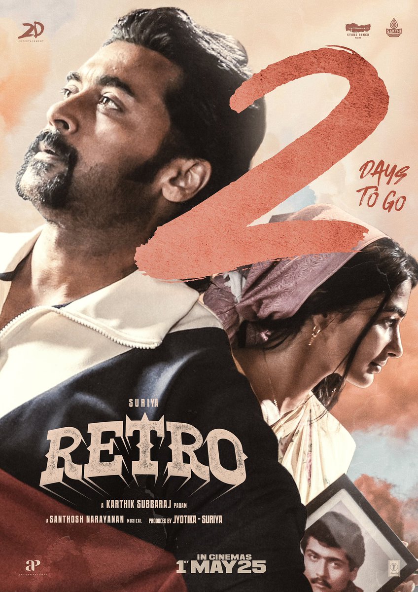 SakthiFilmFctry's tweet photo. Two eyes. Two hearts. Two days to #Retro 

#RetroFromMay1 #LoveLaughterWar #RetroBookings https://t.co/cJKCwm6H1U